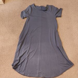 Zenana Outfitters Blue A-Line Midi Dress